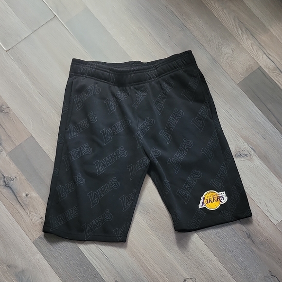 NBA Other - NBA Lakers Black Sweat Basketball Shorts Size Medium Men's